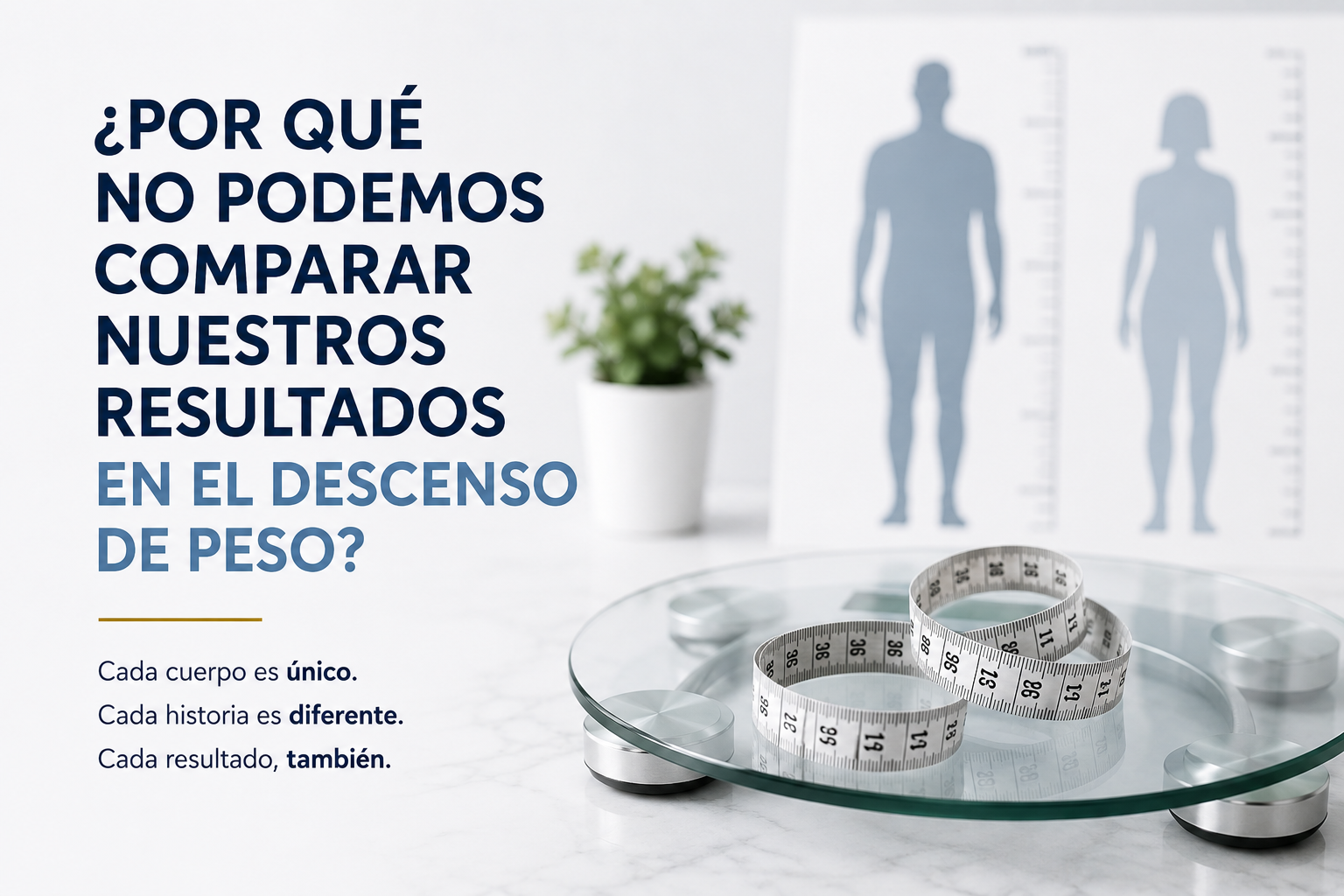 Dos personas distintas representando la variabilidad individual en el tratamiento de la obesidad